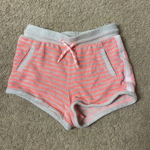 Orange striped shorts